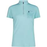 CMP Дамска фланелка с къс ръкав за колоездене CMP Women's Breast Pocket T-Shirt Free Bike Cycling jersey - Lagoon - размер 34 (EU) (156-2464-0911)