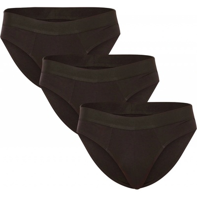 Nedeto 3PACK pánské slipy černé 3NDTS001