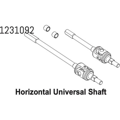 Absima 1231092 Universal Axle Set front CR4.4