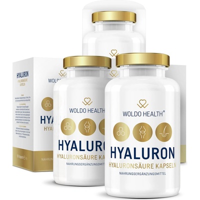 WoldoHealth 2+1 Kyselina hyaluronová s kolagenem 270 kapslí