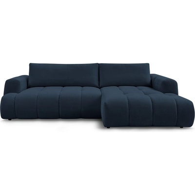 Bobochic Тъмносин сгъваем/с място за съхранение ъглов диван (десен ъгъл) Fuji - Bobochic Paris (106517)