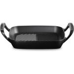 Le Creuset Плоча за скара BBQ Outdoor квадратна 26 см черен мат (20275260000005)