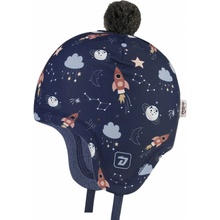 Dráče chlapčenská zimná čiapka Dráča Polárka 37 modrá vesmír