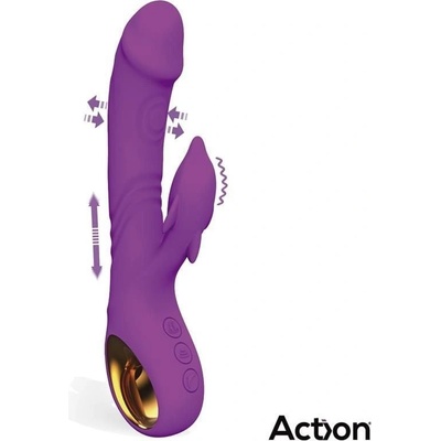 Action Fliper Triple Motor with Thrusts & Double Pulsation Purple