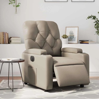 vidaXL 3204764 Elektrické polohovací cappuccino umělá kůže