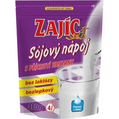 Zajíc nápoj sojový s příchutí smetany 400 g
