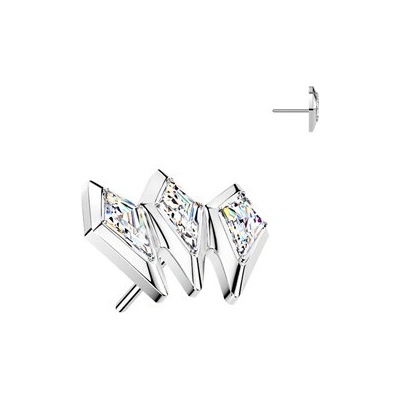 Šperky4U Ozdobná část k PUSH IN piercingu TITAN TIT1671