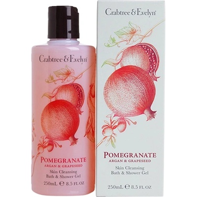 Crabtree & Evelyn Pomegranate Argan & Grapeseed Cleansing Shower Gel душ гел унисекс 250 мл