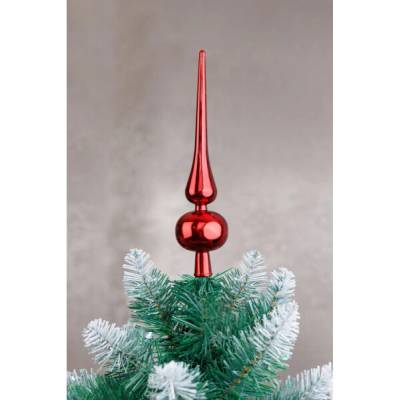 MagicHome Ozdoba Vánoce 1 ks 25 cm špic červený na vánoční stromek ST8091082