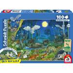 Schmidt Spiele Детски пъзел Schmidt от 100 части - Животните в нощната гора (56529) - ozone