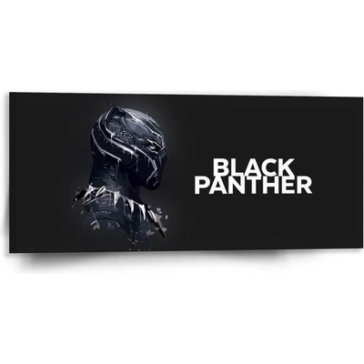 Sablio Obraz BLACK PANTHER z profilu Černý - 110x50 cm