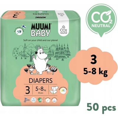 Muumi Baby Midi 5-8 kg 50 ks
