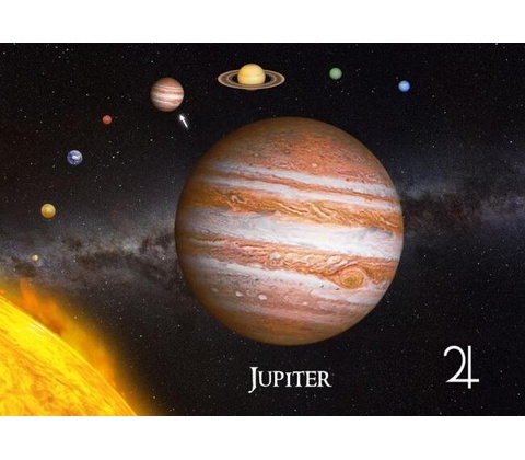 3D pohlednice Jupiter