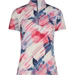 CMP Дамска фланелка с къс ръкав за колоездене CMP Women's T-Shirt Free Bike AOP Cycling jersey - Magenta / Space - размер 34 (EU) (156-2806-0211)
