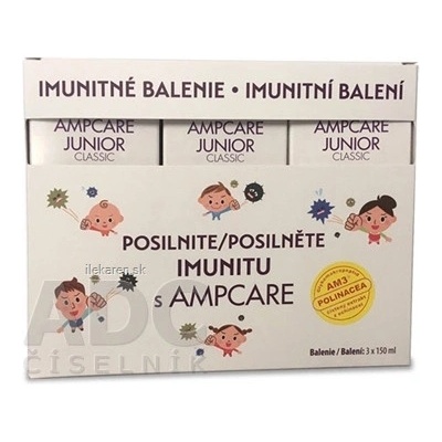 AMPCARE JUNIOR CLASSIC IMUNITNÉ BALENIE sirup 3x150 ml