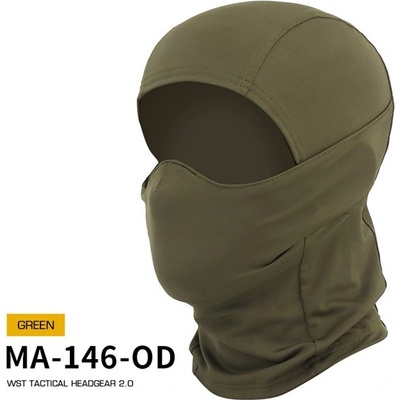 Wosport kukla s gumovou ochrannou maskou WST 2.0 Zelená