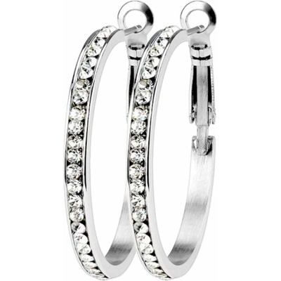 Glory dámske náušnice z chirurgickej ocele Lara s čírymi zirkónmi SE3361-C