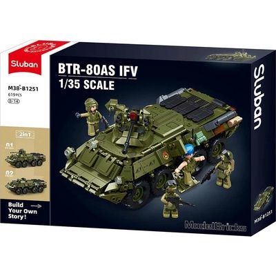 Sluban B1251 Tank BTR-80AS IFV v měřítku 1:35