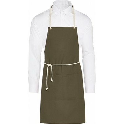 SG Accessories Bistro Ex JASSZ Bistro Trendy šňůrová zástěra Corsica s velkou přední kapsou zelená olivová