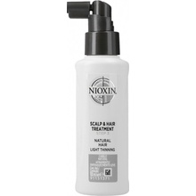 Nioxin System 6 ošetření pokožky pro výrazné řídnutí normálních až silných přírodních i chemicky ošetřených vlasů Scalp & Hair Treatment Sunscreen Medium to Coarse Hair Noticeably Thinning 100 ml