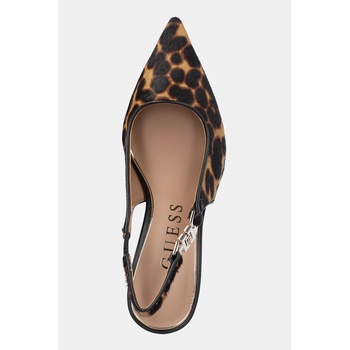 Guess Обувки с тънък ток Guess NASSHALY (FLTNSH.LEP05.TAN)