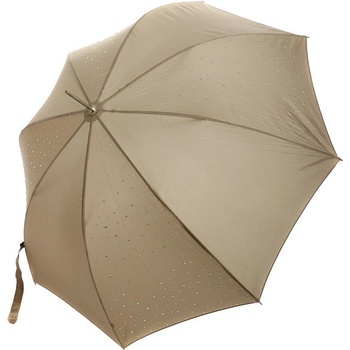 TopMode Stylový vystřelovací deštník s kamínky tmavě hnědá 42DK2 tmavě hnědá