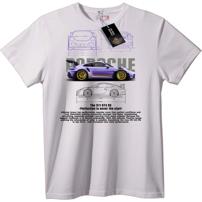 Тениска Porsche 911 GT3 RS кола - S, White