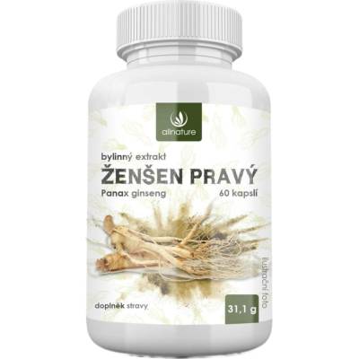 Allnature Ženšen bylinný extrakt 60 kapsúl