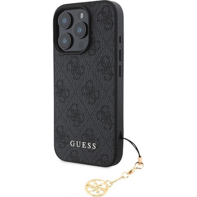 CG Mobile iPhone 16 Pro Max GUESS 4G CHARMS пластмасов протектор за телефон, текстилен заден капак, каишка за телефон, ЗЕЛЕН GUHCP16XGF4GCK (GUHCP16XGF4GCK)