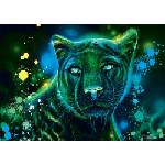 Schmidt Spiele - Puzzle Sheena Pike: Neon Blue Green Panther - 1 000 piese