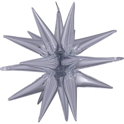 ALBI Balónek foliový 3D hvězda stříbrná 76x88 cm