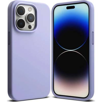 Ringke Soft Silicone Case - силиконов (TPU) калъф за iPhone 14 Pro (лилав)