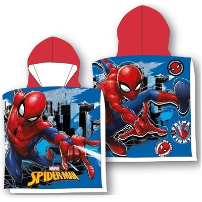 Faro Plážové pončo Spiderman city 55x55 cm