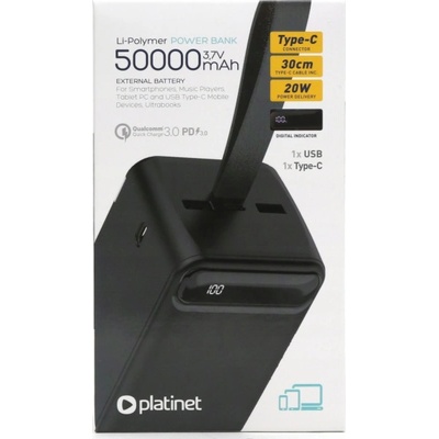 Platinet 50000mAh PMPB5020B černá
