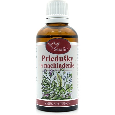 Serafin Priedušky a Nachladenie tinktúra zmesi z pupeňov 50 ml