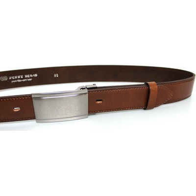 Penny Belts pánský kožený společenský opasek 35-020-4PS-48 hnědý