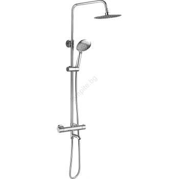 Rea Rea-p5961 - Душ комплект с термостатен смесител lungo diamond, лъскав хром (re0247)