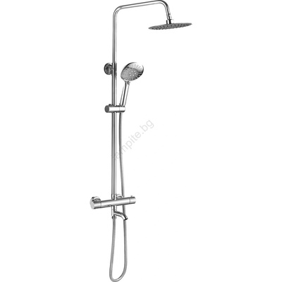 Rea Rea-p5961 - Душ комплект с термостатен смесител lungo diamond, лъскав хром (re0247)