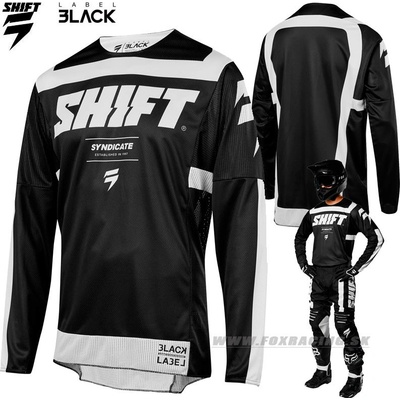 Shift 3Lack Strike čierno-biely