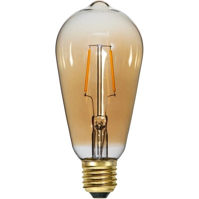 Star Trading Топла LED крушка с нажежаема жичка E27, 1 W Plain Amber - Star Trading (355-70-1)