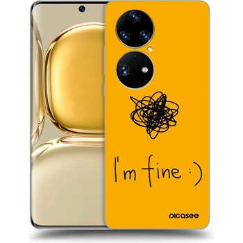 Púzdro Picasee silikónové Huawei P50 - I am fine čiré