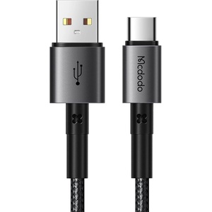 Mcdodo Кабел за данни - Mcdodo (CA-3590) - Type-C → USB-A, PD бързо зареждане, 3A, 100W, 1.2m - Черен