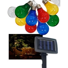 TR-590 Dekorativní 10ks LED venkovní solární řetěz 2m multicolor IP44 Trixline