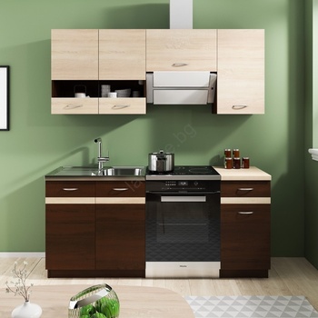 Wipmeb Sp. z o. o Кухненски комплект valeria 180 см дъб сонома/кафяв (wm0182)