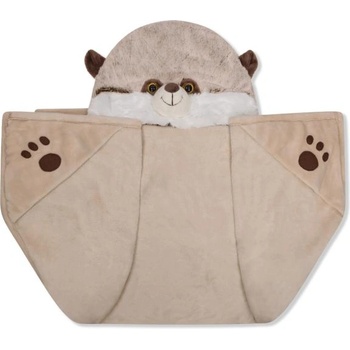 Cozy Noxxiez BL828 Суриката - затоплящо одеяло с качулка с животно и джобове с лапички