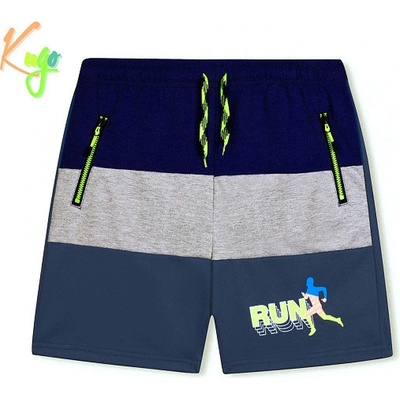 Kugo chlapecké šortky tm.modrá/petrolejová TM8248