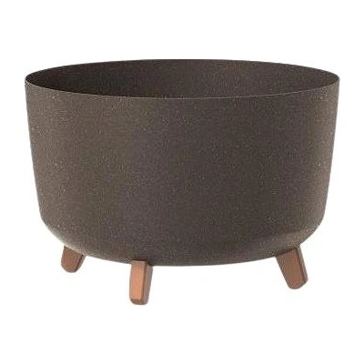PROSPERPLAST Kvetináč GRACIA STANDARD ECO WOOD 23,5 cm kávový