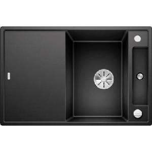 BLANCO Axia III 45 - Мивка от Silgranit, 78x51 см, с аксесоари, InFino, черна 525841 (525841) Мивка за вграждане