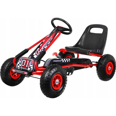 JOKO Šľapacia motokára na pedály Formula s voľnobehom nafukovacie kolesá