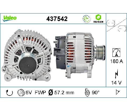 Alternátor VALEO 437542